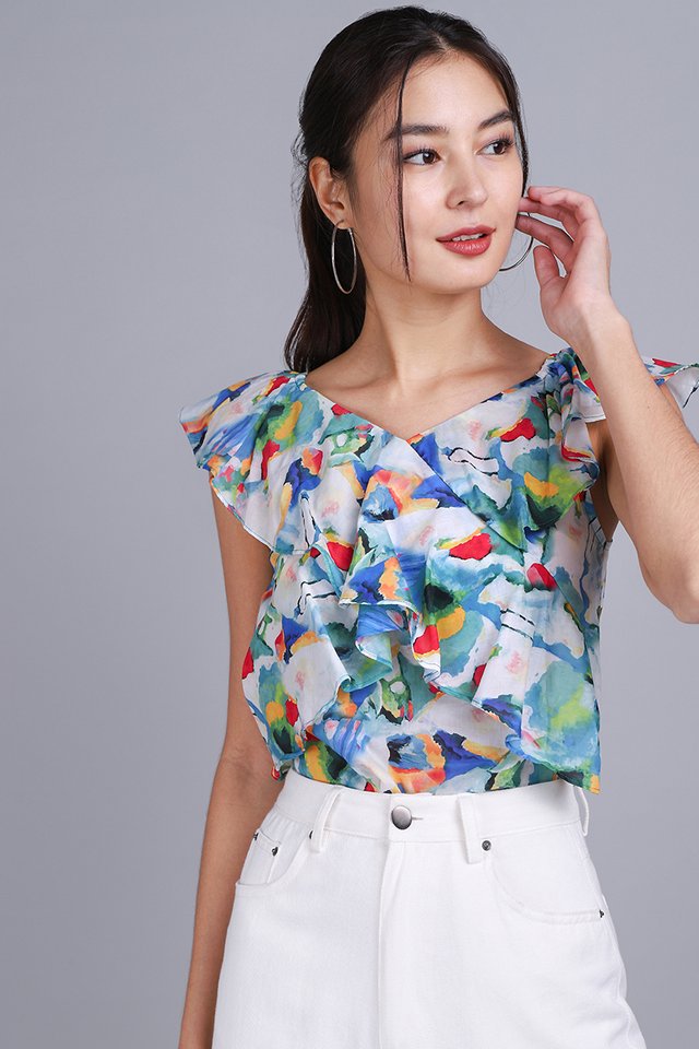 Mirabel Top In Colourful Prints