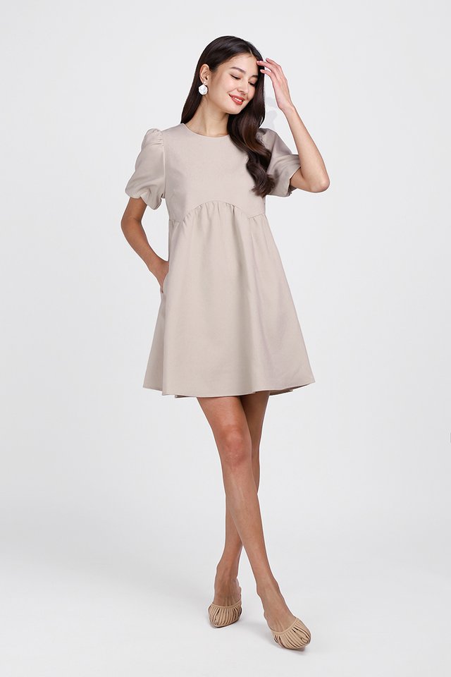 Chantal Dress In Taupe