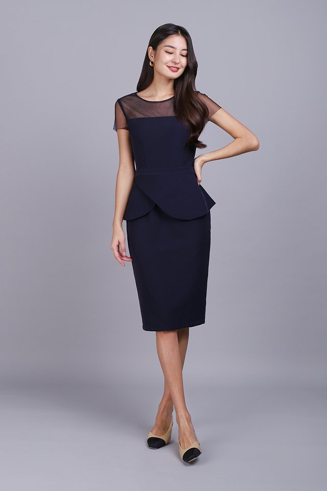 Blaire Dress In Midnight Blue