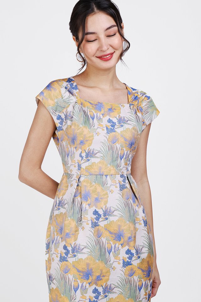Gardenia Dress In Marigold