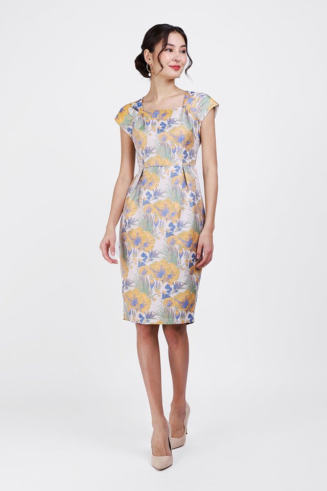 Gardenia Dress In Marigold