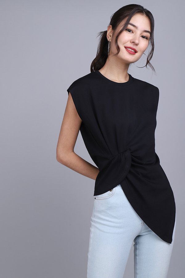 Lena Top In Classic Black