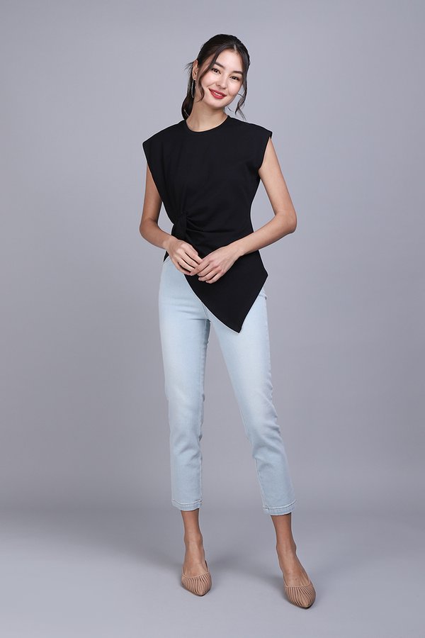Lena Top In Classic Black