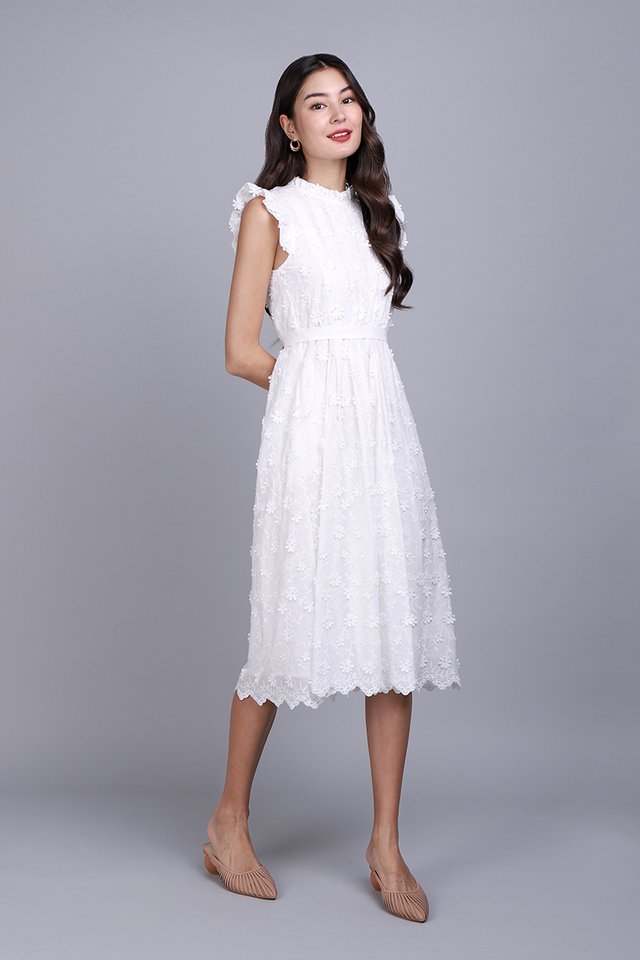 Amelia Dress In Classic White