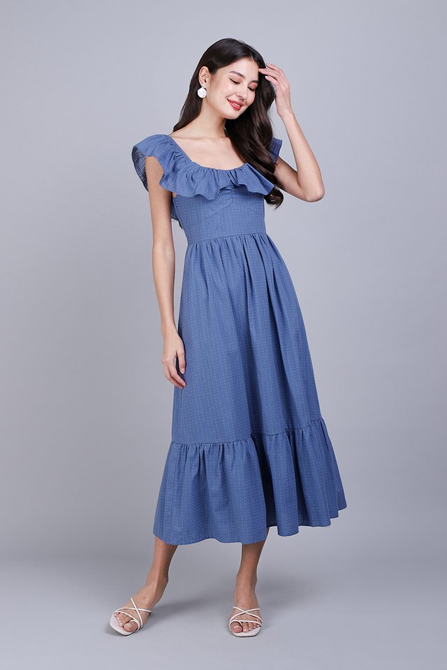 Laura Dress In Muted Blue