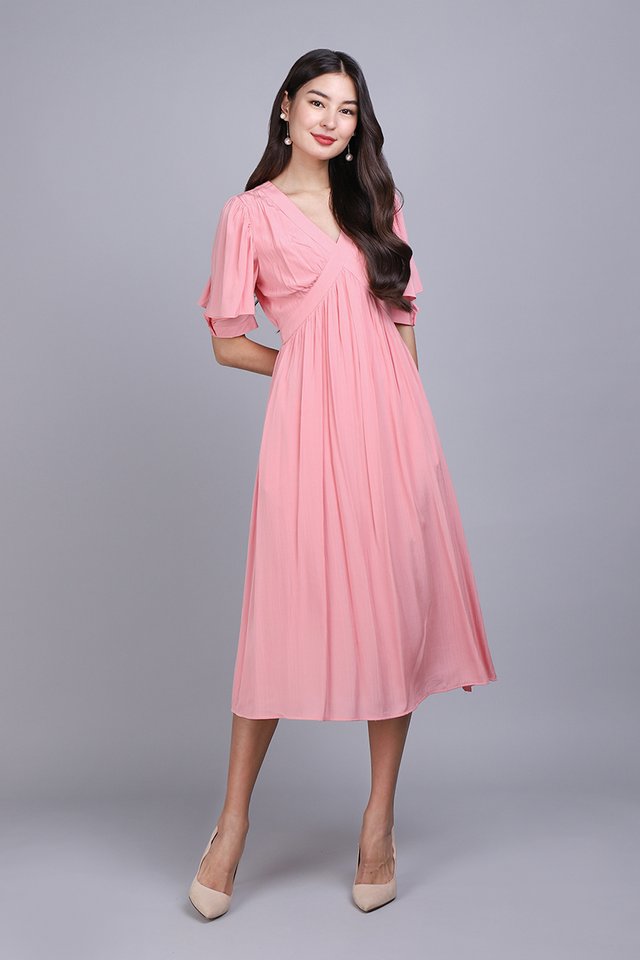 Lana Dress In Peony Pink
