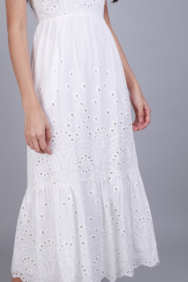 Keira Dress In Classic White
