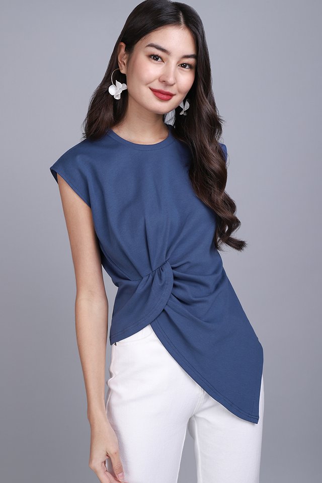 Lena Top In French Blue